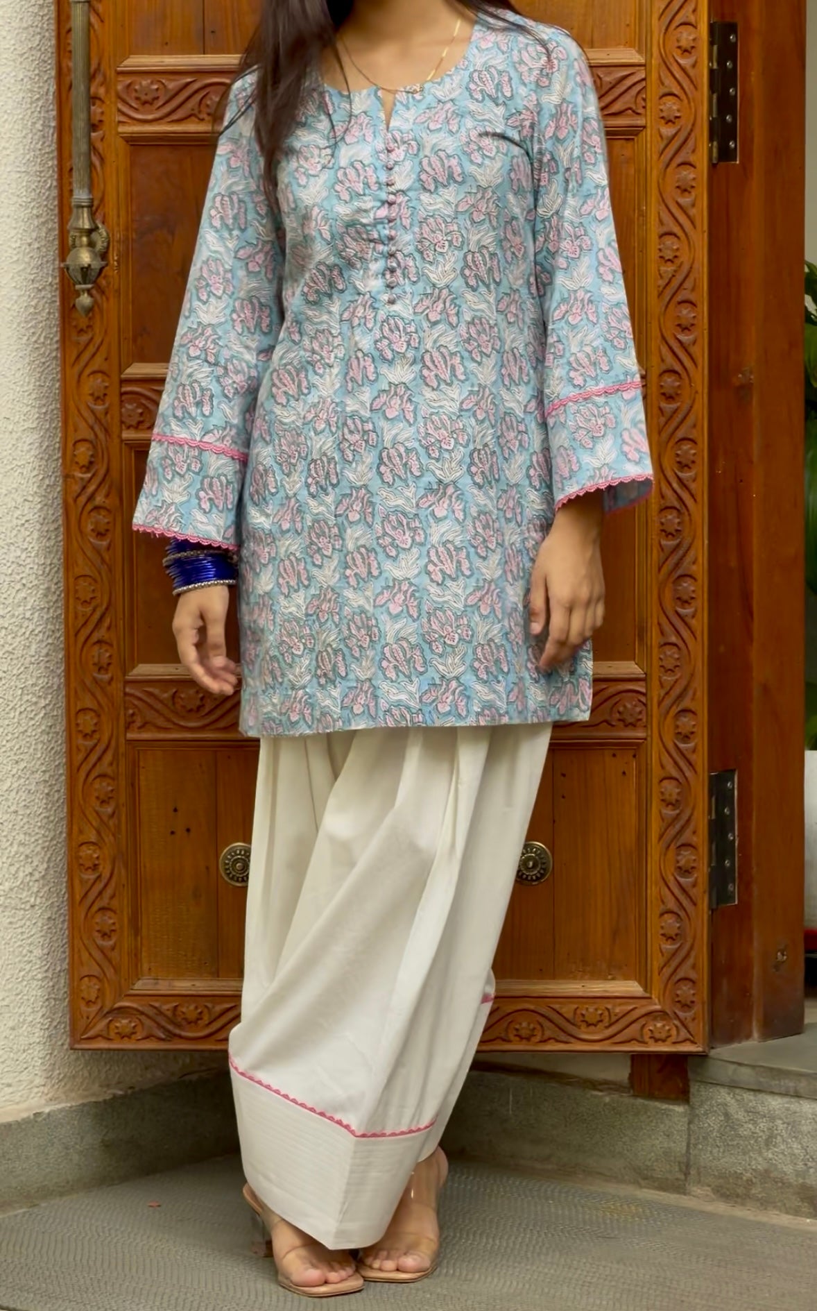 Blue Farshi coord set