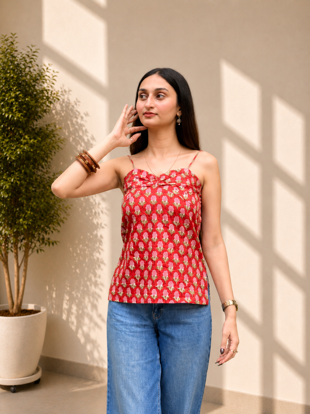 Aafreen Top | Handblock Cotton