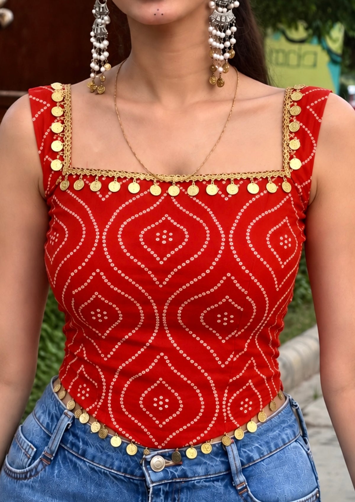 Shakti Bandhani Top