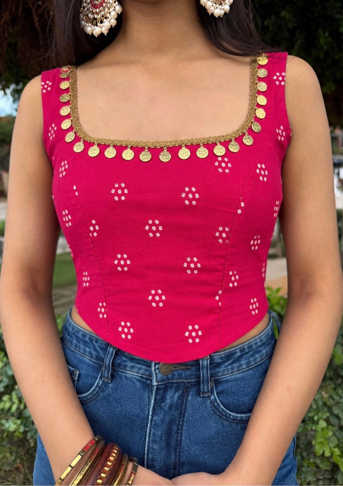 Adhya Bandhani Top