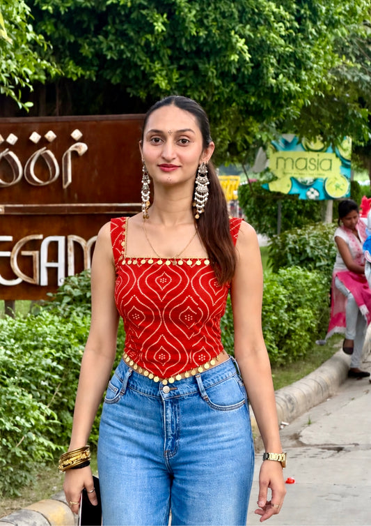 Shakti Bandhani Top