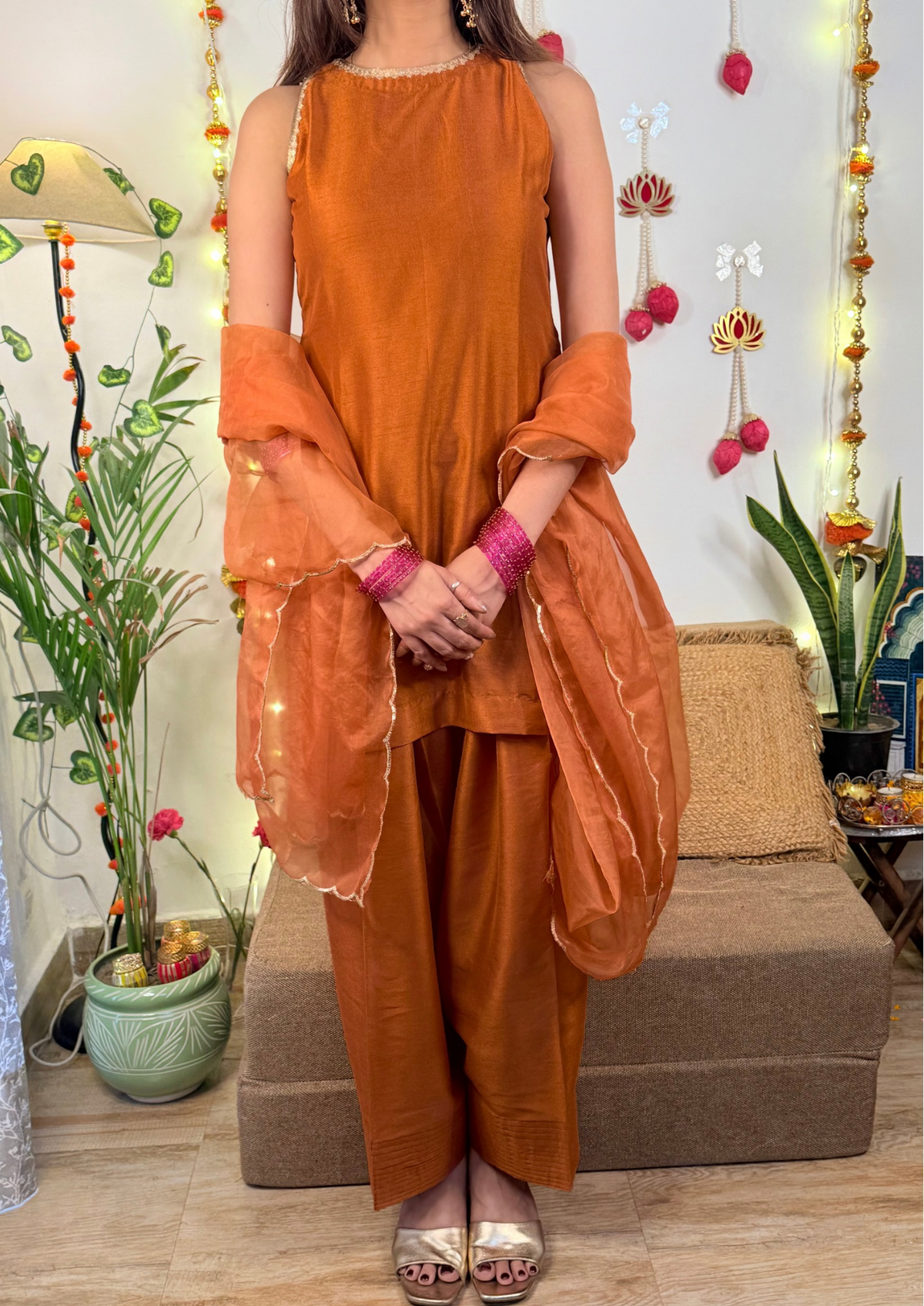 Kesariya Suit Set