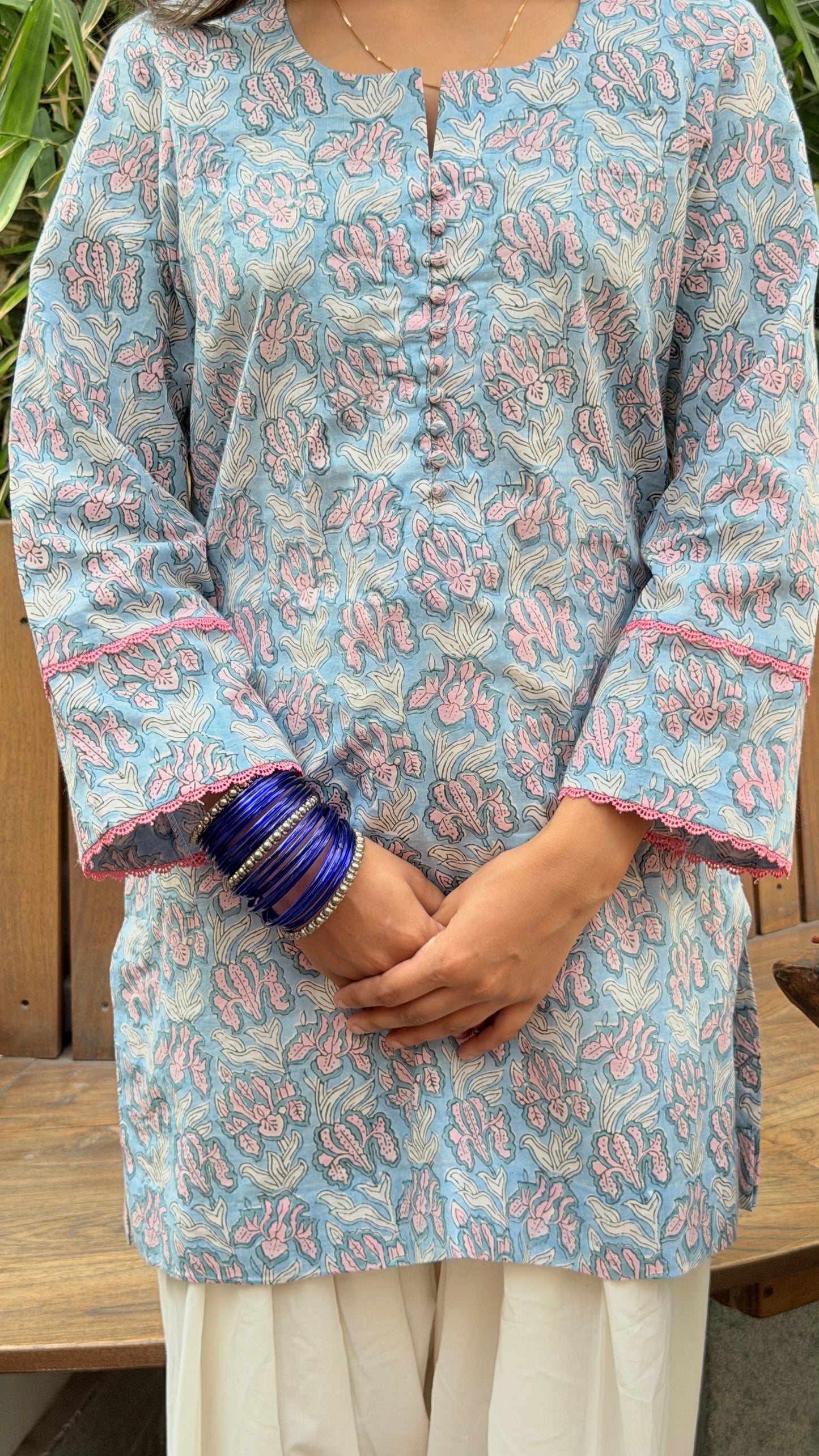 Blue Farshi coord set