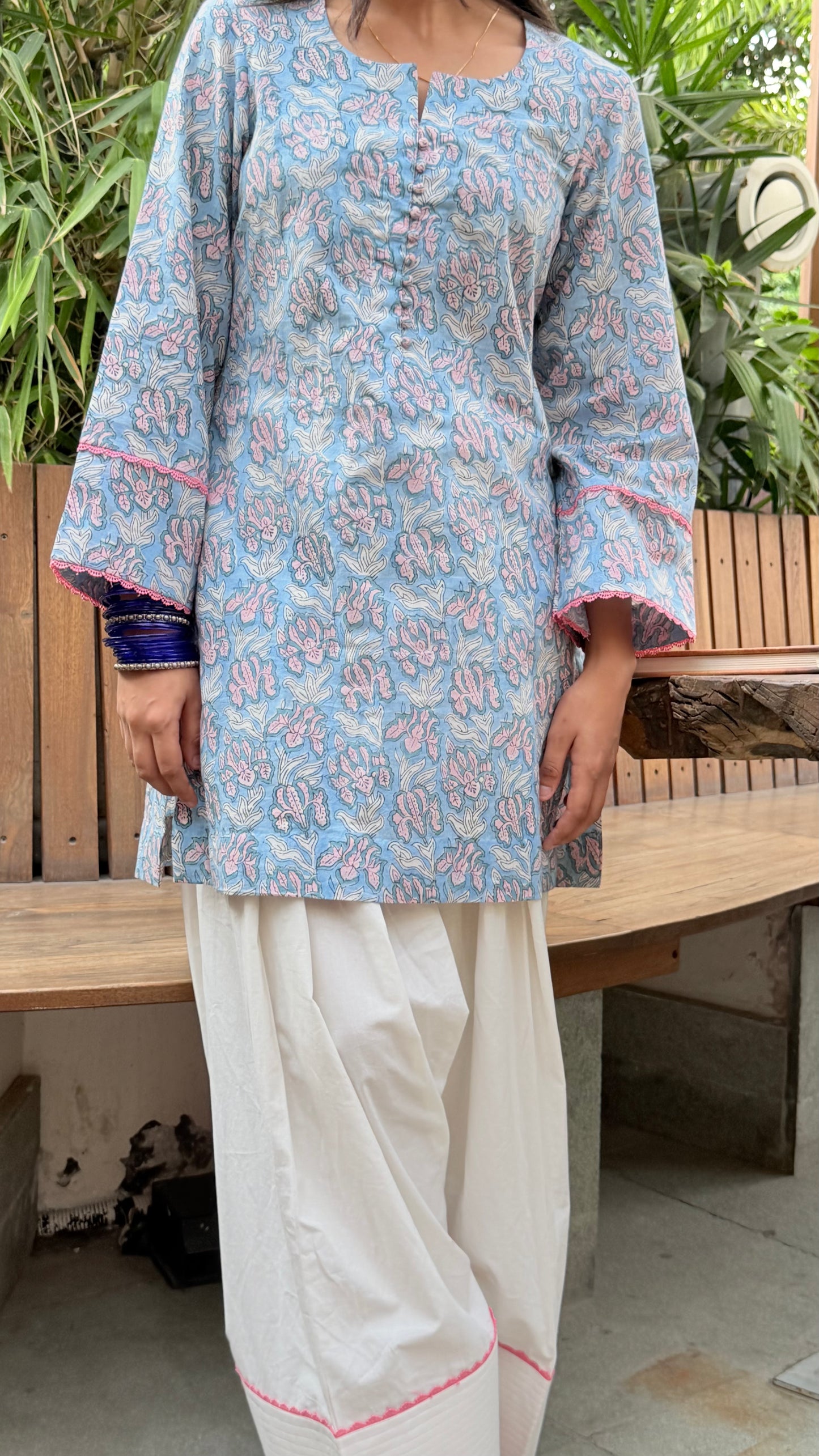 Blue Farshi coord set
